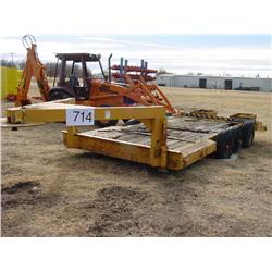 TRIPLE AXLE EQUIPMENT TRAILER