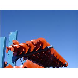 AUGERS 12”-10’ (7X) W/1 ½ “ SHAFT ON TOP