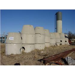 CEMENT MANHOLES (8X) W/PIECES