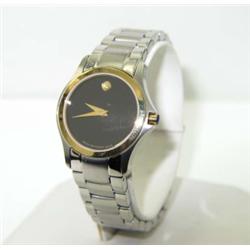 Movado Stainless Steel & Gold Plated Watch