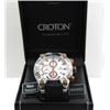 Image 3 : Croton Stainless Steel Chronograph Watch with Rubber Strap