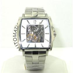 Kenneth Cole Stainless Steel Skeleton Watch