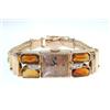 Image 1 : Paul Ditisheim 14K Gold Diamond Citrine Watch