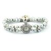 Image 1 : Daumier 17 Jewels 14K White Gold with Pearl and Diamond Watch