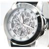 Image 2 : Fossil Stainless Steel Skeleton Leather Strap Watch