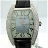 Image 2 : Tourneau 18K White Gold Diamond Watch with Leather Strap