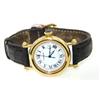 Image 2 : Cartier 18K Yellow Gold Leather Strap Watch