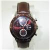 Image 5 : Tag Heuer Leather Men's Automatic Chronograph Watch