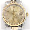 Image 2 : Rolex 18K Gold Stainless Steel Datejust Mens Watch