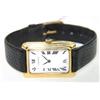Image 2 : Cartier 18K Yellow Gold Leather Strap Watch