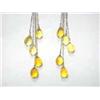 Image 2 : 18k White Gold Earrings Citrine