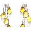 Image 3 : 18k White Gold Earrings Citrine
