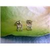 Image 4 : 14kw Gold Earrings with Princess Cut Diamonds (0.89 ct)
