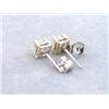Image 5 : 14kw Gold Earrings with Princess Cut Diamonds (0.89 ct)