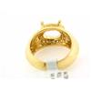 Image 5 : 14 Yellow Gold Ring (Semi-mount)