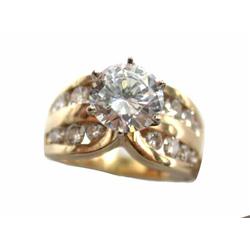 14k Yellow Gold Diamond Ring