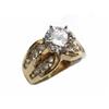 Image 2 : 14k Yellow Gold Diamond Ring