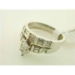 14k White Gold Diamond Ring