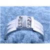 Image 4 : 14k White Gold Ring with Diamonds