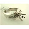 Image 2 : 14k White Gold Semi-Mount Ring with Diamond Accents