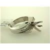 Image 4 : 14k White Gold Semi-Mount Ring with Diamond Accents