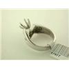 Image 5 : 14k White Gold Semi-Mount Ring with Diamond Accents