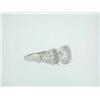 Image 4 : 18k White Gold Diamond Ring with Diamond Accents