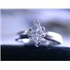 Image 2 : Platinum Ring with Solitaire Diamond (0.45 carat)