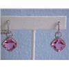 Image 1 : 14k Ladies Fashion Earrings with Diamonds and Quartz