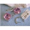 Image 4 : 14k Ladies Fashion Earrings with Diamonds and Quartz