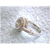 Image 4 : 14k White Gold Diamond Ring with Accents