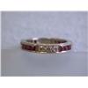 Image 3 : Eternity Ring with Diamonds and Ruby