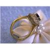 Image 5 : 14k Yellow Gold Diamond Ring with Sapphire