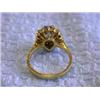 Image 4 : 14k Yellow Gold Diamond Ring with Sapphire