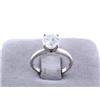 Image 2 : 14k White Gold Solitaire Diamond Ring (1.67 carats)