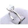 Image 4 : 14k White Gold Solitaire Diamond Ring (1.67 carats)