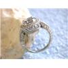 Image 4 : 14k White Gold Diamond Ring with Accents
