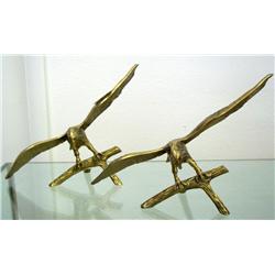 Lot-2 Genuine Brass Eagle Statues