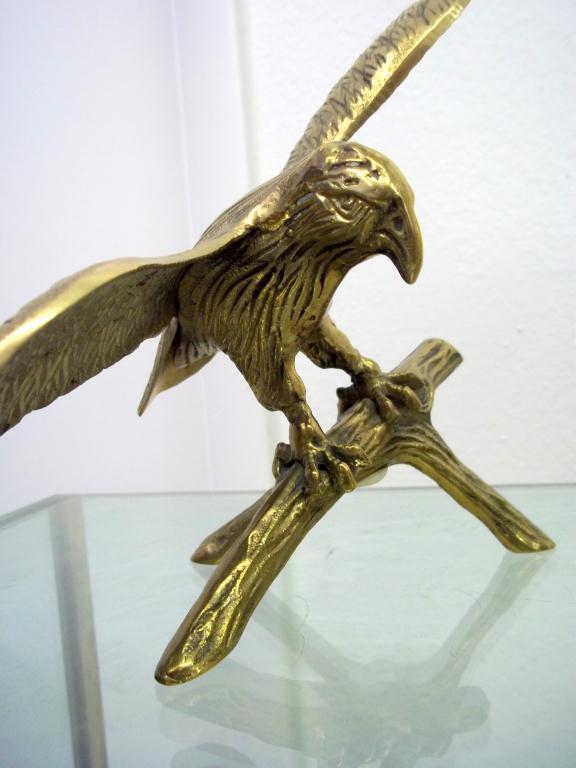 Lot2 Genuine Brass Eagle Statues
