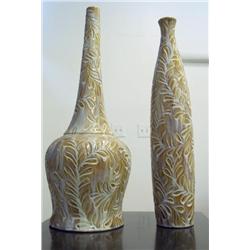 2 Beautiful Decorative Vases -  24" & 23" Over All Height