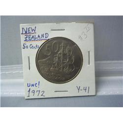 Lot-2 50 Cent Coins from New Zealand,1972,1981
