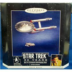 Star Trek Ornaments w/voices Set of 2