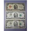Image 6 : Lot- $1 & $2 Silver Certificates Blue,Red,Green