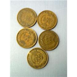 Lot-Indian Head Pennies 1882-1904