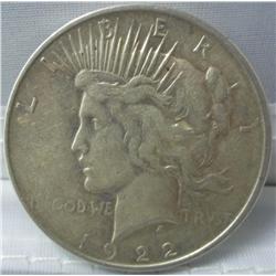 1922-D Silver Peace Dollar