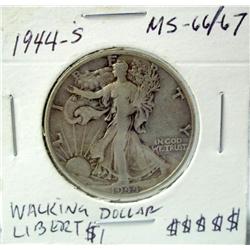 1944-S Walking Liberty Silver Dollar KEY COIN