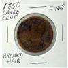 Image 5 : Lot-1851 Large Cent XF, 1850 Large Cent Fine