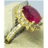 Image 2 : 14kt YELLOW GOLD RUBY RING 4.2 GR. GLA  +$16K