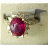 Image 4 : 14kt YELLOW GOLD RUBY RING 4.2 GR. GLA  +$16K