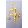 Image 1 : 14kt Gold Cross with Chain